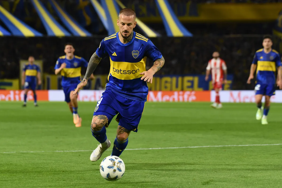 ARG: CA Boca Juniors v Union Santa Fe. Liga Argentina match. Date 9 Dario Benedetto of C.A. Boca Juniors during the Liga