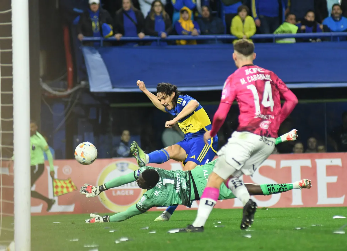 Gol de Edinson Cavani – Boca Juniors vs Independiente del Valle – Copa Sudamericana 2024 – 24 de julio de 2024 – Playoff