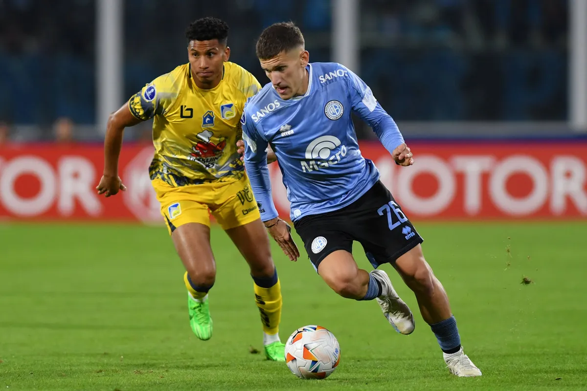 Belgrano de Cordoba Vs Delfin – Copa Sudamericana 2024 CORDOBA, ARGENTINA – MAY 9: Facundo Lencioni of Belgrano de Cba r