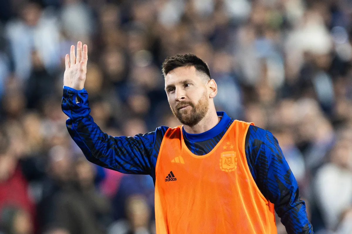 Argentina v Paraguay – FIFA World Cup, WM, Weltmeisterschaft, Fussball 2026 Qualifier Argentina s Lionel Messi gestures