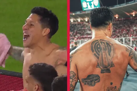 Así fue el eufórico festejo de Enzo Pérez tras la victoria contra Boca