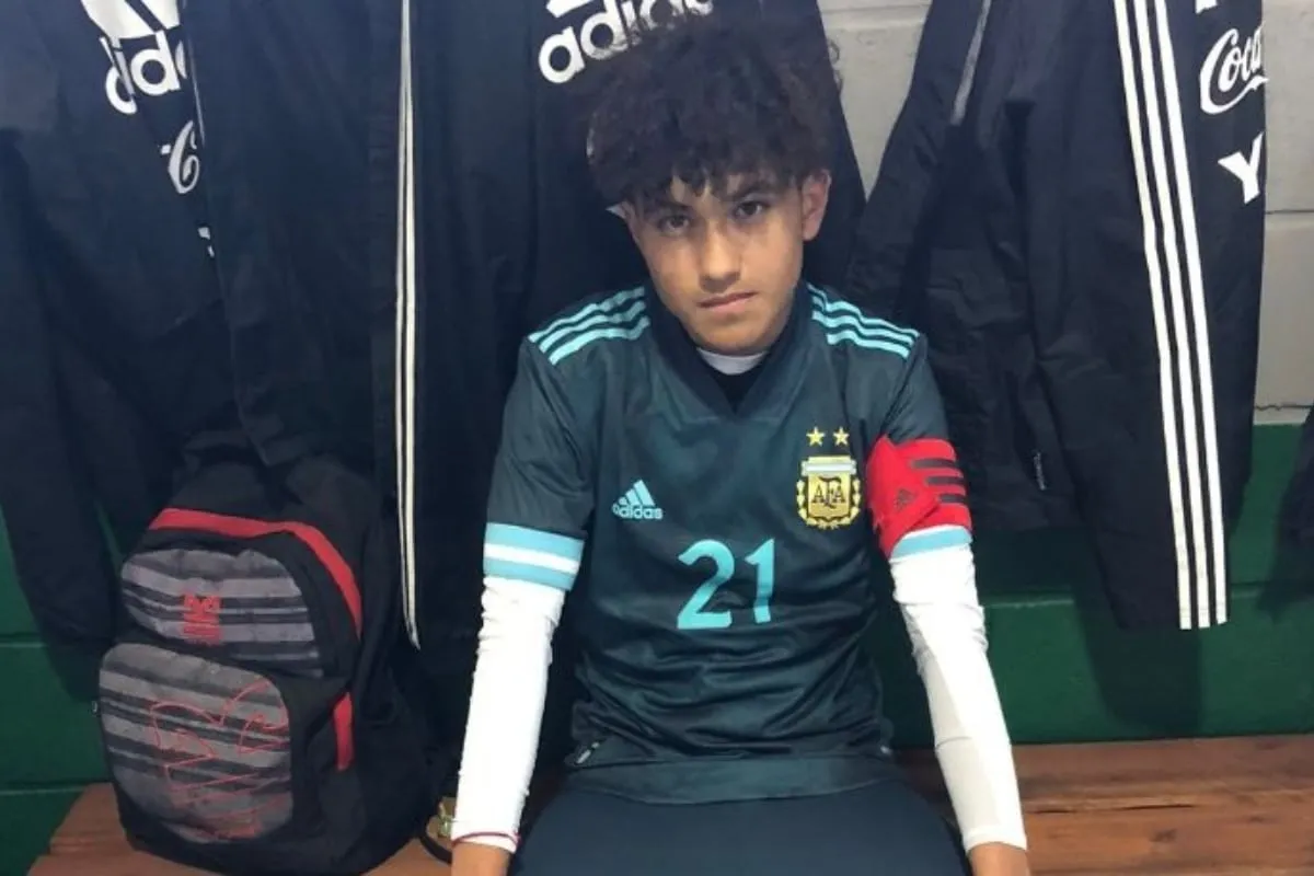 Bautista Ojeda con la camiseta de la Selección Argentina