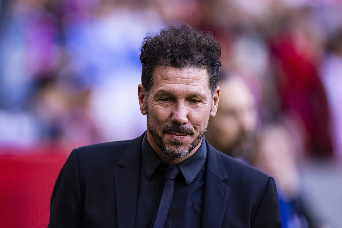 Madrid, Spain – May 19: Diego Pablo Simeone Head Coach of Atletico de Madrid walks in the field during the LaLiga EA Spo