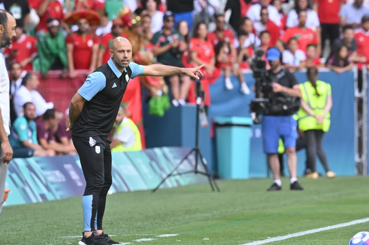 Javier Mascherano (Argentine), Mens football, Argentina vs Morocco , Men s preliminary round during the Olympic Games, O