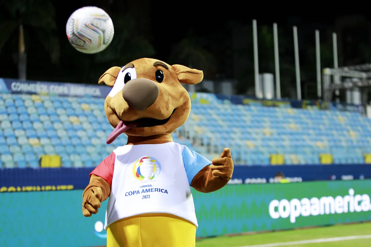 Sport Bilder des Tages 3rd July 2021, Est& xe1;dio Ol& xed;mpico Pedro Ludovico stadium, Goi& xe2;nia, Brazil: Copa Amer