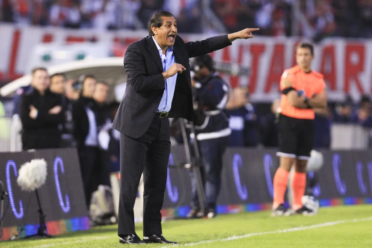 Ramón Díaz en su paso como DT de River