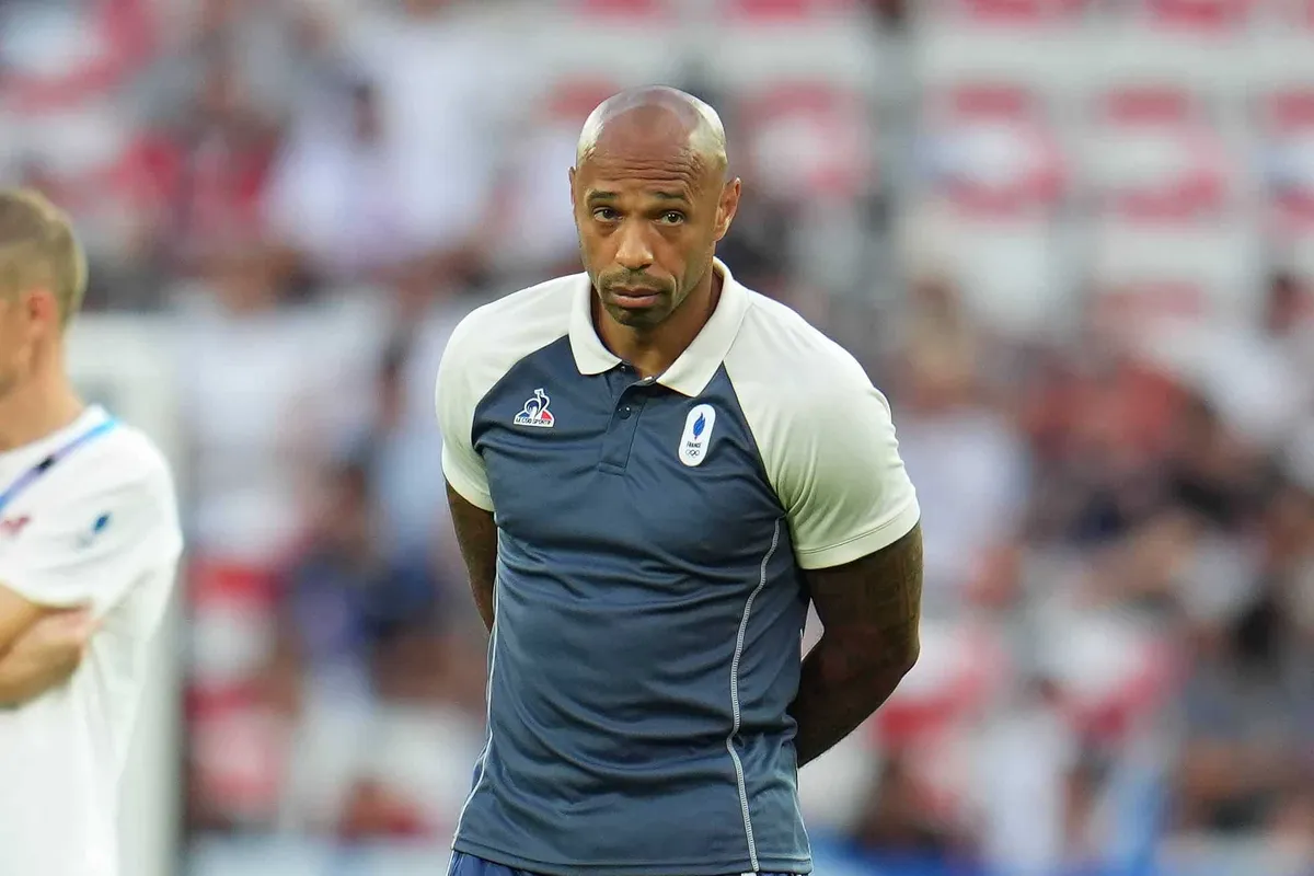 Thierry Henry (sélectionneur de l équipe de France), Football , France vs USA during the Olympic Games, Olympische Spiel