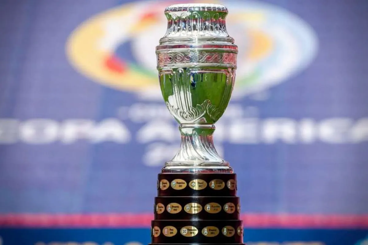 El trofeo de la Copa América