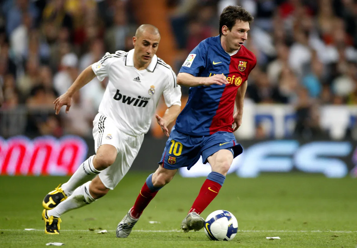 Onderwerp/Subject: Real Madrid – FC Barcelona, Barca Primera Division Reklame: Club/Team/Country: Real Madrid – FC Barce