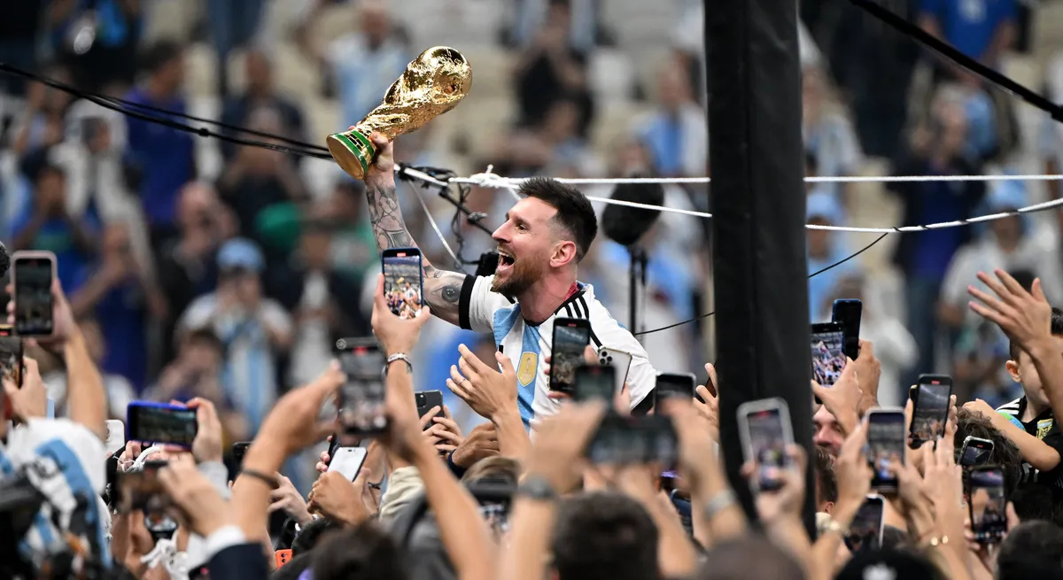 Fussball, Herren, Saison 2022/23, WM in Katar, Finale, Argentinien – Frankreich (2:2, 3:3 n. V, 4:2 i. E.) im Lusail Ico