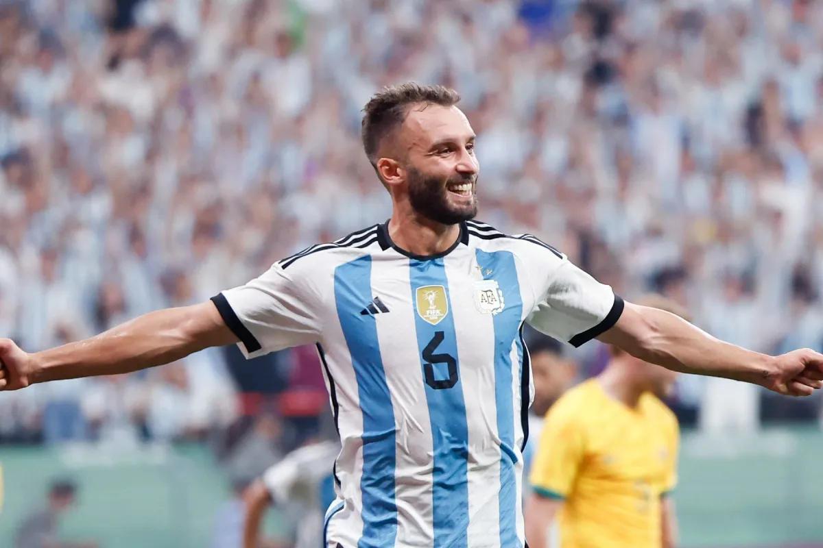 Germán Pezzella, campeón del mundo, regresó al fútbol argentino