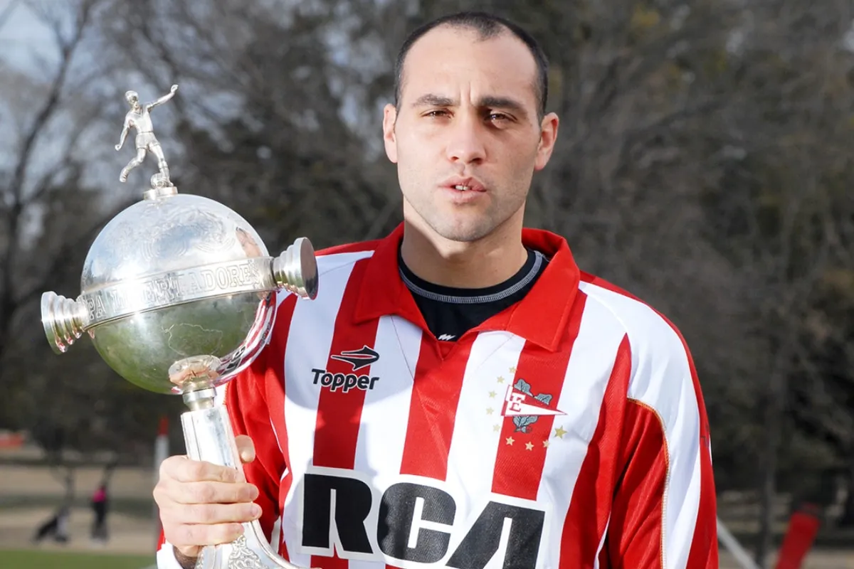 Leandro Desábato, con la Copa Libertadores 2009