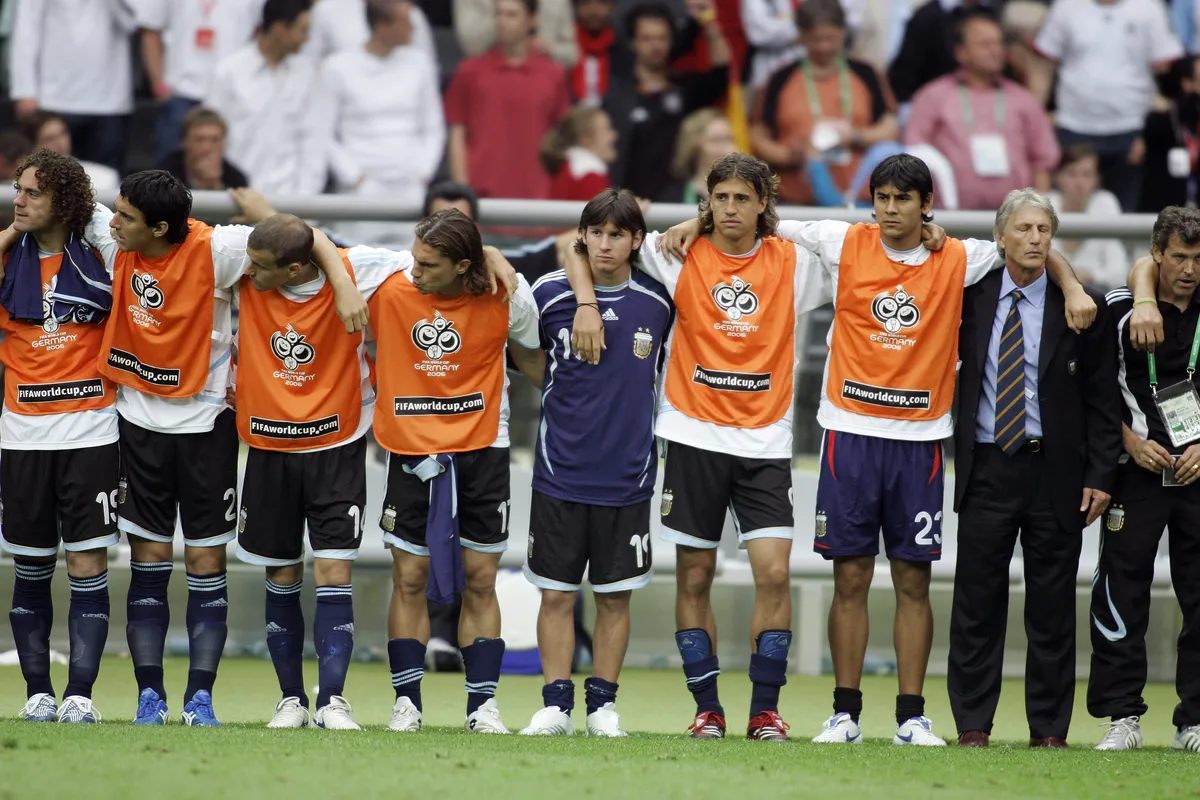 Onderwerp/Subject: Argentina (1-1) World Cup 2006 Reklame: Club/Team/Country: Germany – Argentina Seizoen/Season: 2005/2