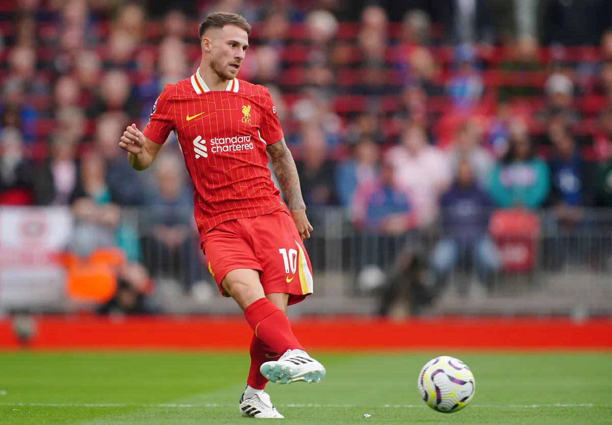 Liverpool v Brentford – Premier League – Anfield Liverpool s Alexis Mac Allister during the Premier League match at Anfi