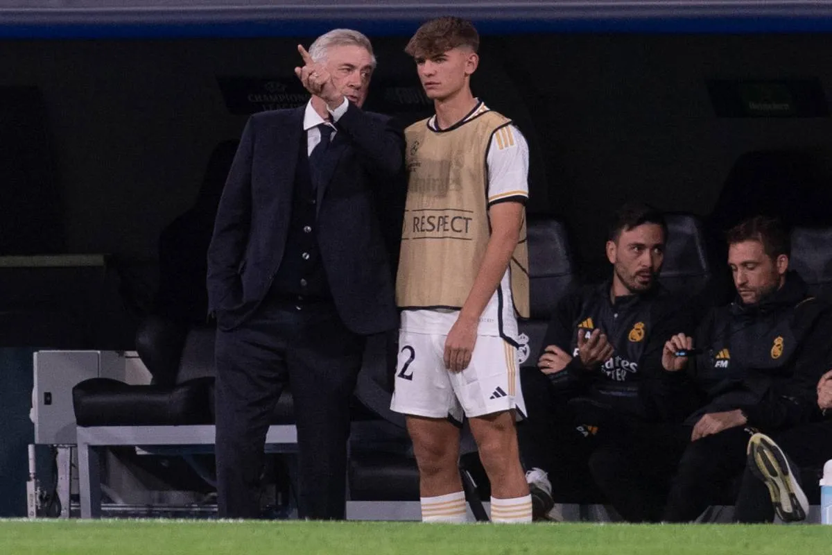 Nico Paz, con poco protagonismo en Real Madrid