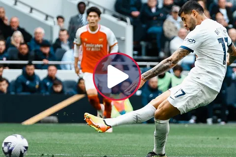 Presión alta, avivada y gol: Cristian Romero se hizo presente en el derby de Londres