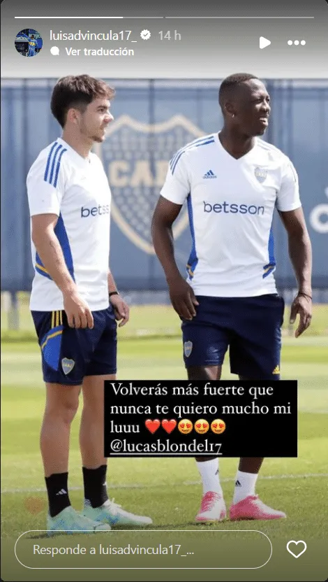 Historia de Luis Advíncula en Instagram