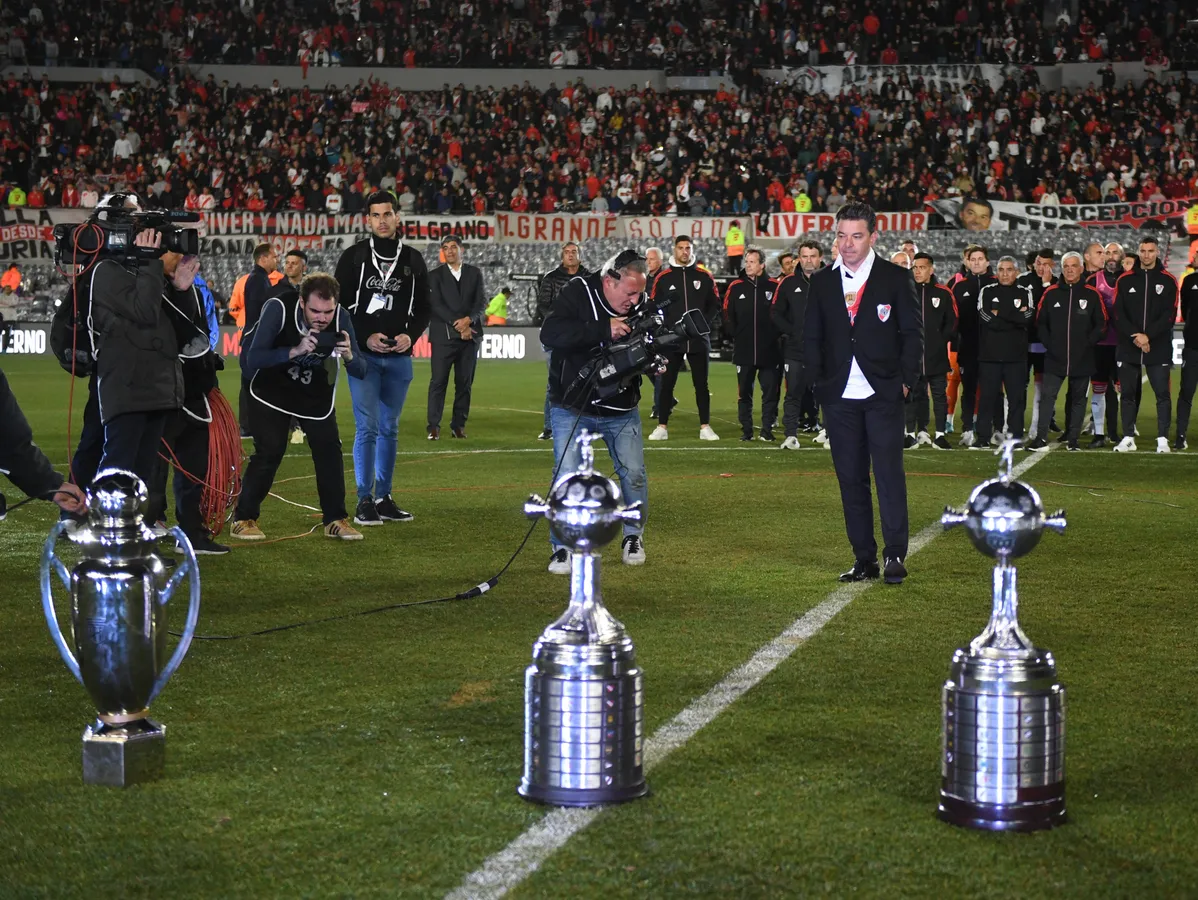 Marcelo Gallardo in his last game as technical director of River Plate at the Monumental Buenos Aires, Argentina.- In th