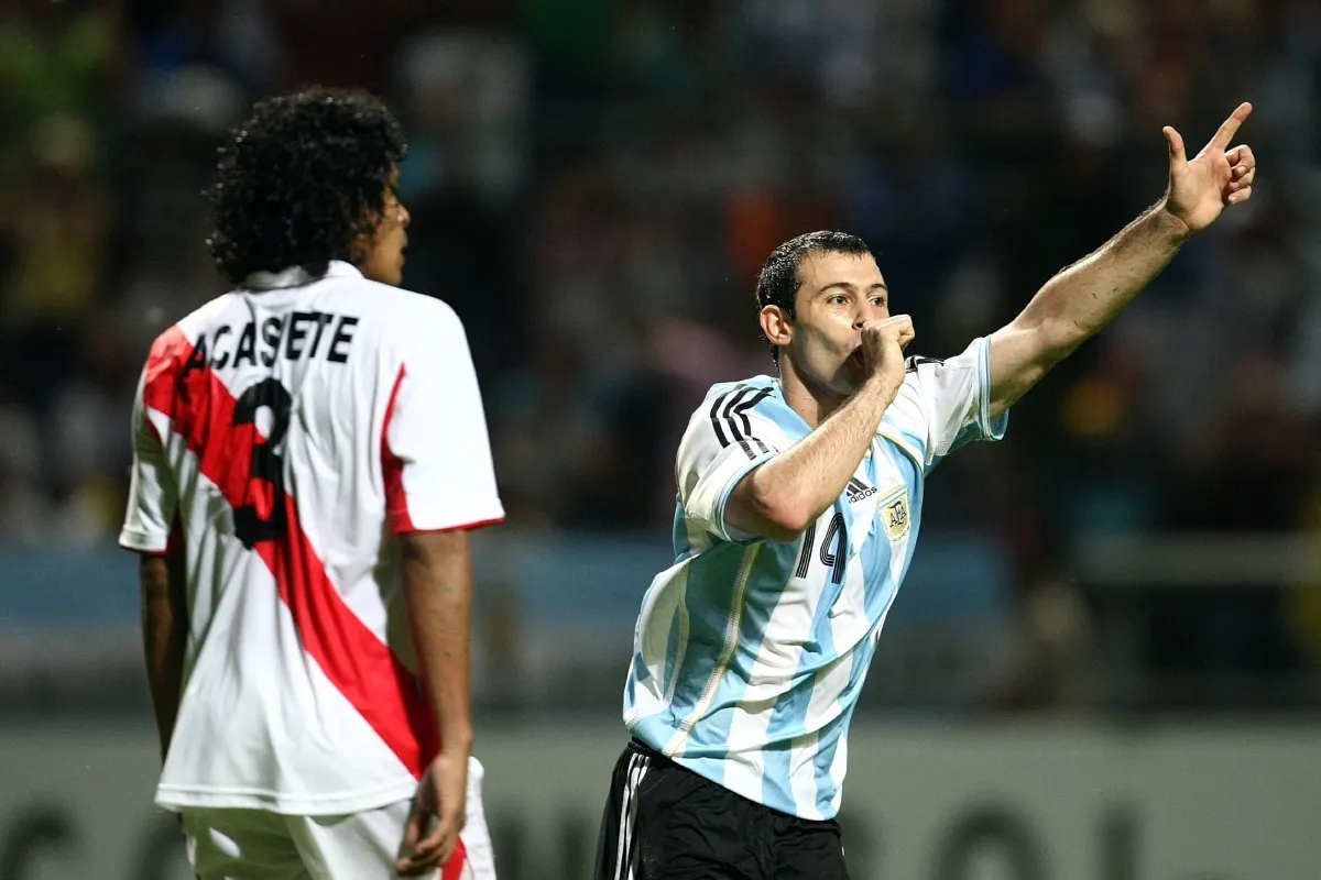 Argentina 4-0 Perú en cuartos de final de la edición 2007, la última vez que se cruzaron en Copa América
