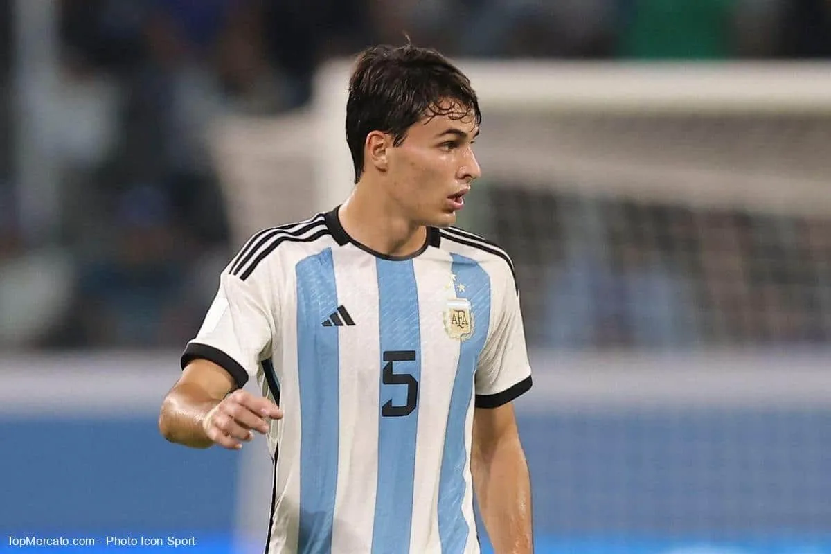 Federico Redondo con la camiseta de la Selección Argentina