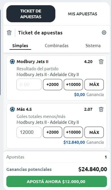 ticket apuesta de betano