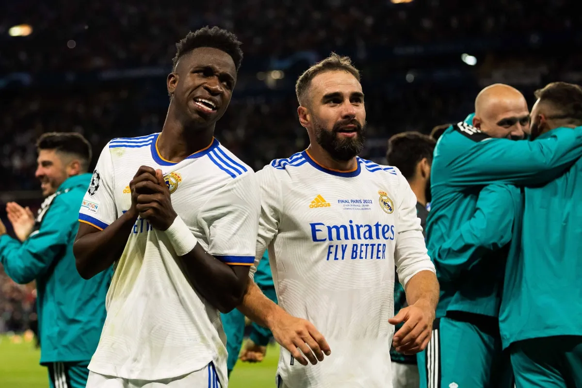 Vinicius y Dani Carvajal en Real Madrid