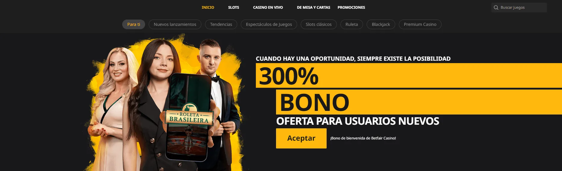 bono casino betfair