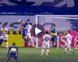 Salvó la noche: Anselmino marcó su primer gol en Boca para darle la victoria por Copa Sudamericana