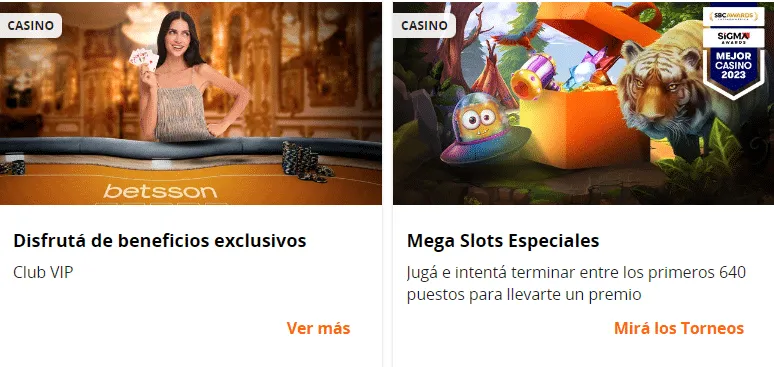 Betsson bono de bienvenida - Promociones de casino