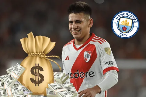 La FORTUNA que cobrará River de Manchester City si Echeverri es titular contra Boca