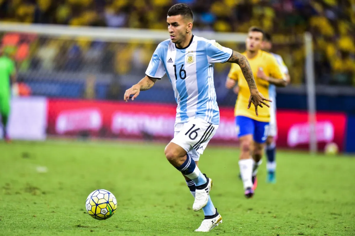Ángel Correa con la camiseta de la Selección Argentina