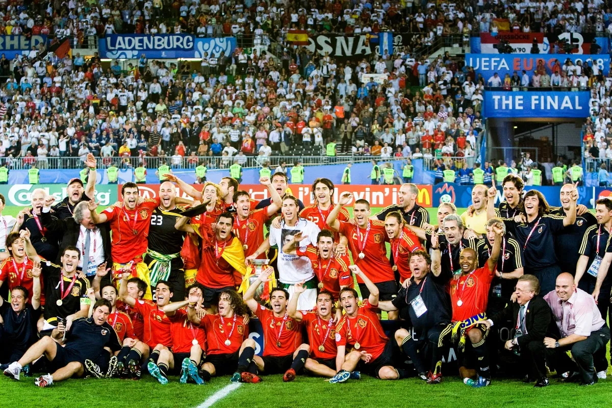 España, campeón de la Eurocopa 2008 en la cara de Alemania
