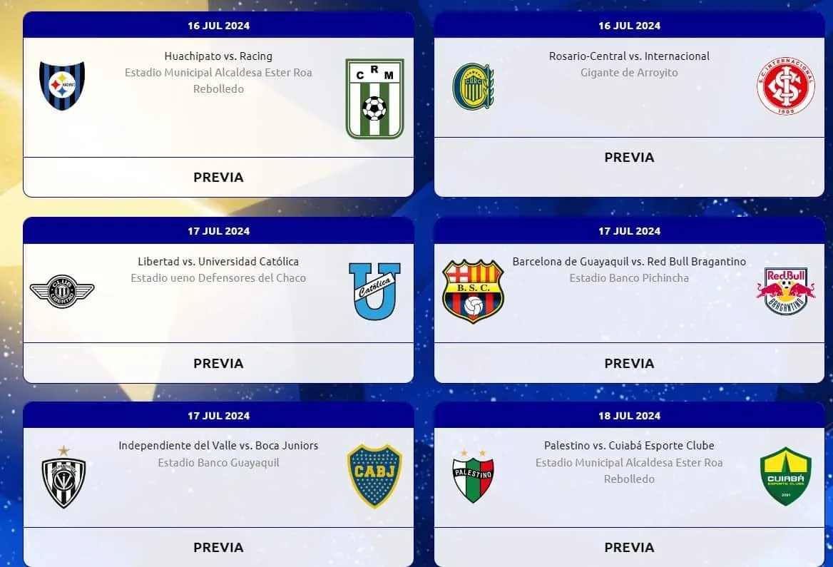 eventos copa sudamericana