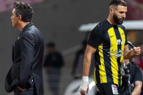 Lo sufre Gallardo: Benzema hizo un gol en contra en Al Ittihad