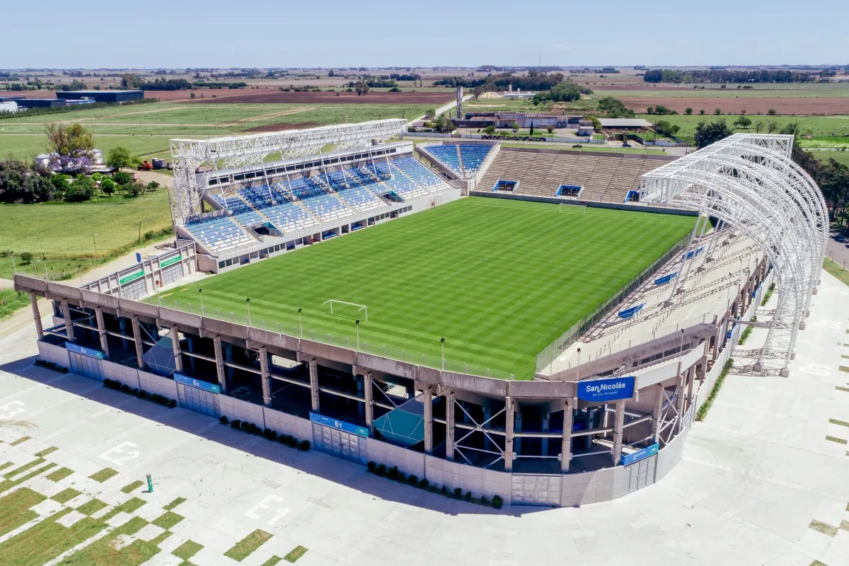 El Estadio Único de San Nicolás de los Arroyos, posible sede de Argentinos Juniors vs Vélez