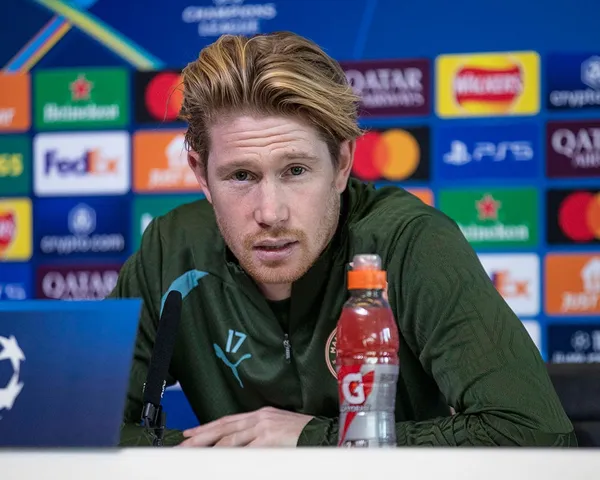 Kevin De Bruyne en conferencia de prensa