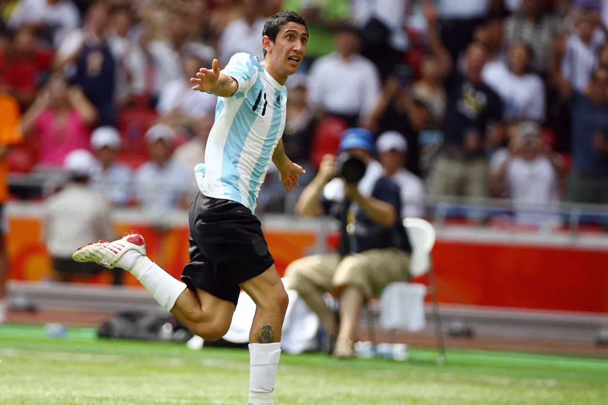 Ángel Di María en los JJOO 2008 