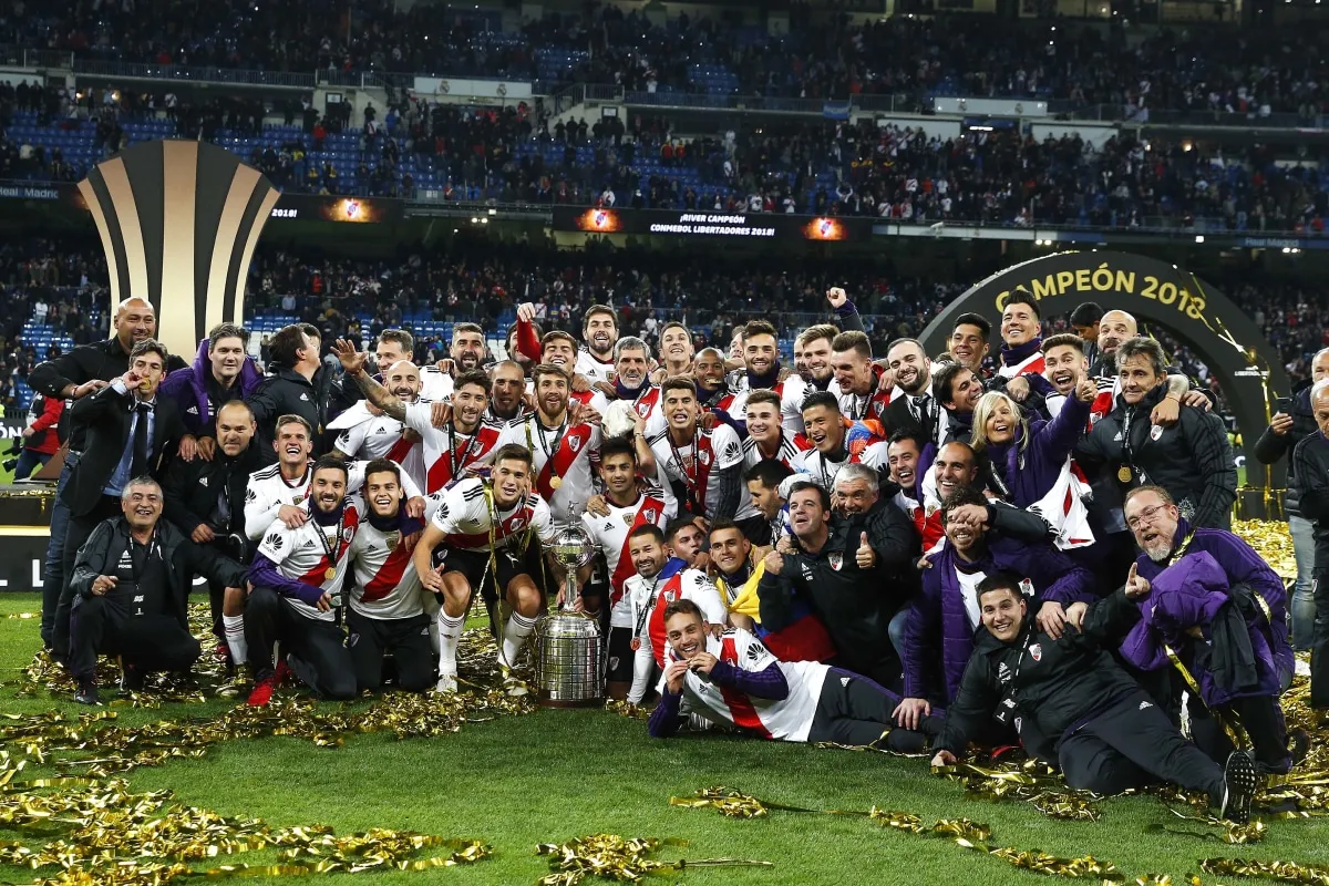 River festeja el título de la Copa Libertadores 2018