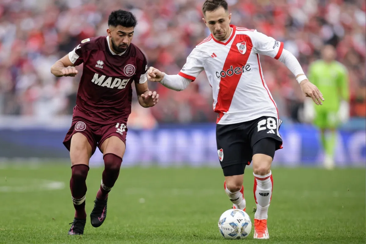 Marcelino Moreno, autor del 1-0 para Lanús ante River