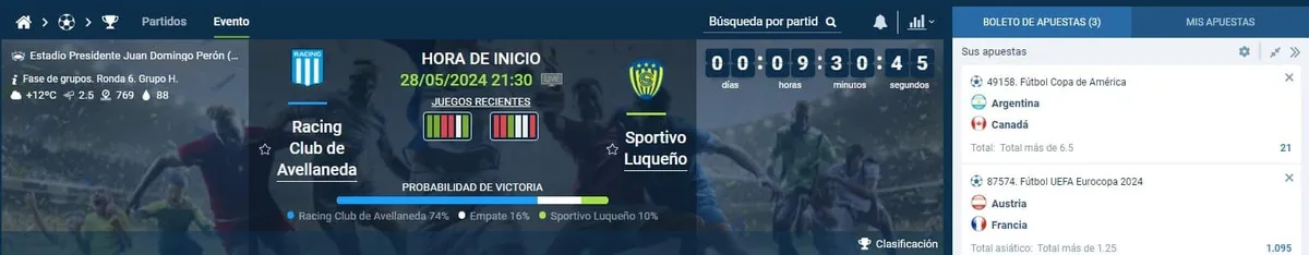 apuesta combinada 1xbet