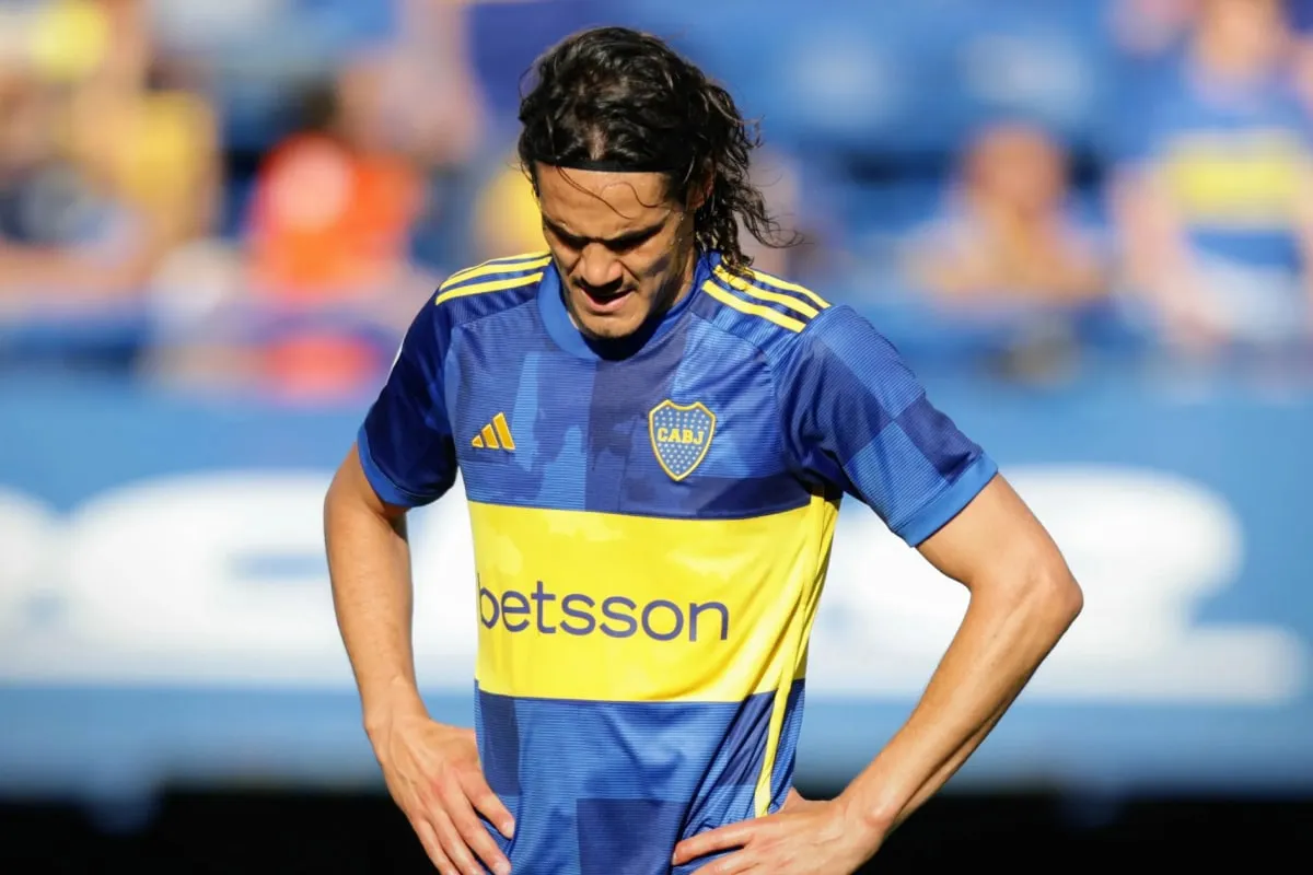 Edinson Cavani y sus flojos números en Boca Juniors