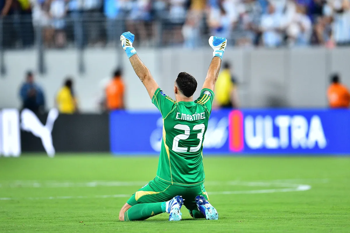 RECORD DATE NOT STATED Copa America USA 2024 Chile 0-1 Argentina Emiliano Martinez of Argentina during the game between