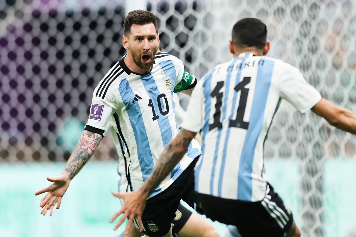 Lionel Messi y Ángel Di María en la Selección Argentina