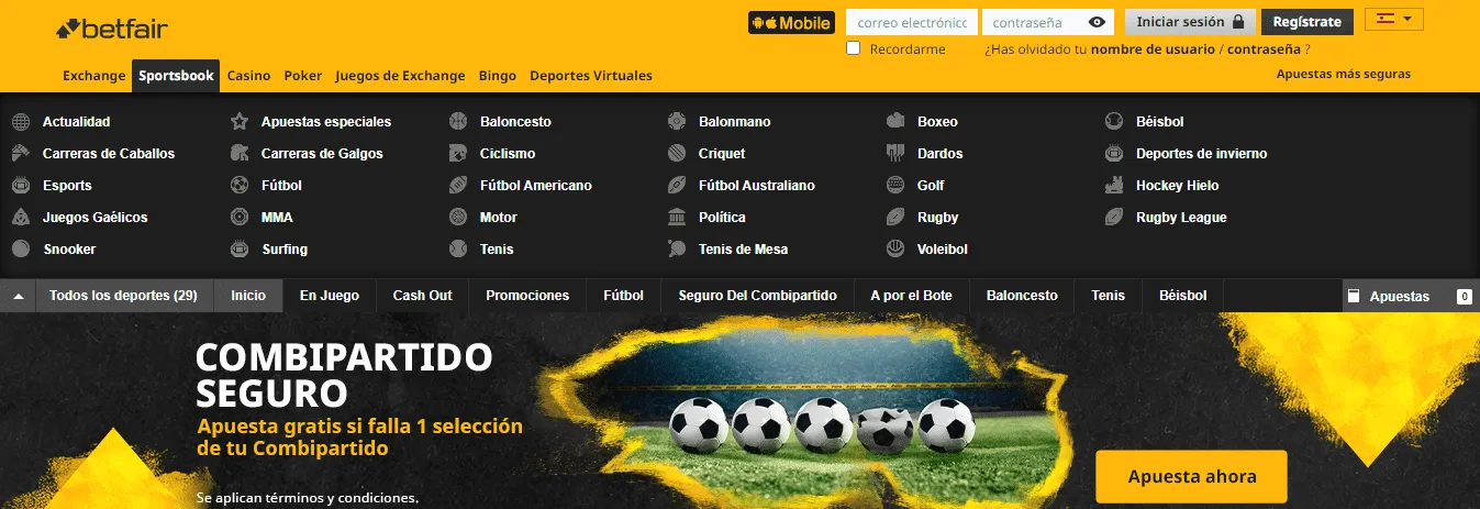 apuestas deportvas betfair