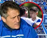 Barros Schelotto atento al goleador que brilla en la Fábrica de Vélez