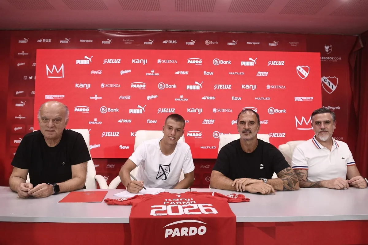 Tomás Parmo tiene contrato hasta 2026 con Independiente
