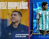 Los mejores saludos en redes a Riquelme por su cumpleaños 46