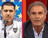 Video: cómo fue el encuentro entre Juan Román Riquelme y Ruggeri en el sorteo de Conmebol