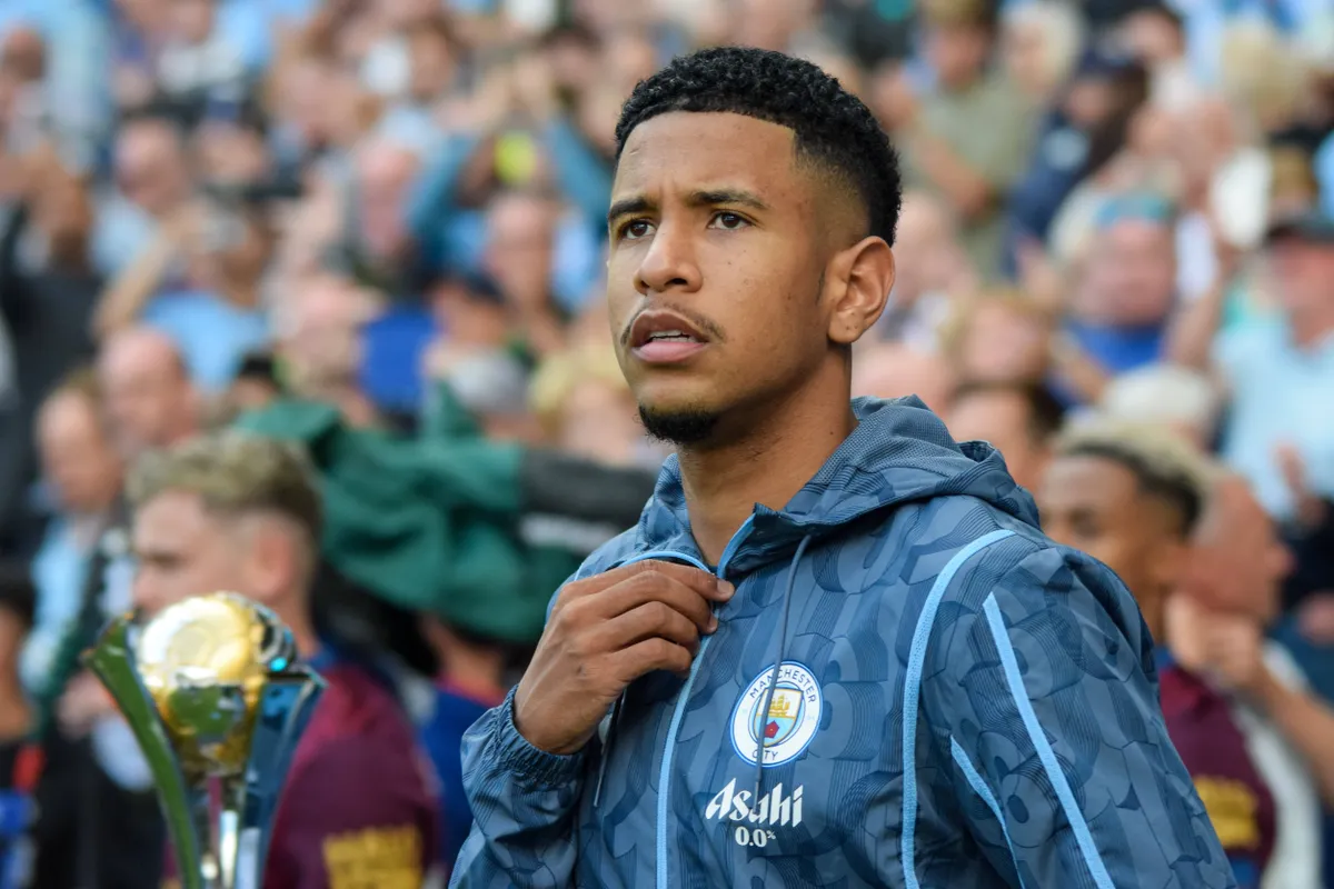 Manchester City FC v Ipswich Town FC Manchester City forward Savinho (26) takes to the pitch for his home debut ahead of