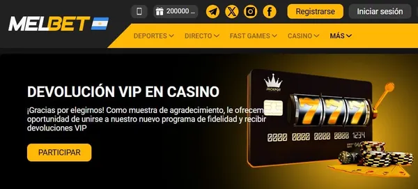 Código promocional Melbet-Programa VIP